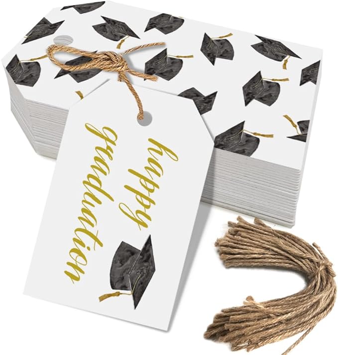 50 Pcs Graduation Gift Tags, Congrats Grad Party Favors Gift Tags by Aukolass