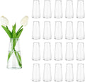 Glass Bud Vases for Centerpieces, Small Flower Vase in Bulk Set of 20, Modern by VIVIRENOIR