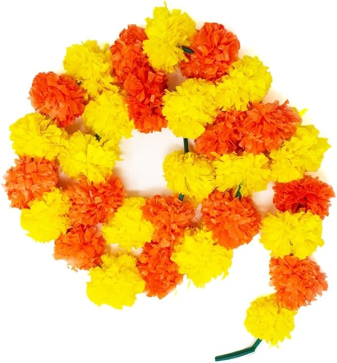 Marigold Garlands for Decorations Pack of 5 - Image 2