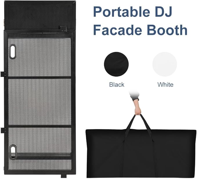 LUCKUP Portable DJ Booth 41"L x 20"W DJ Facade - Image 8