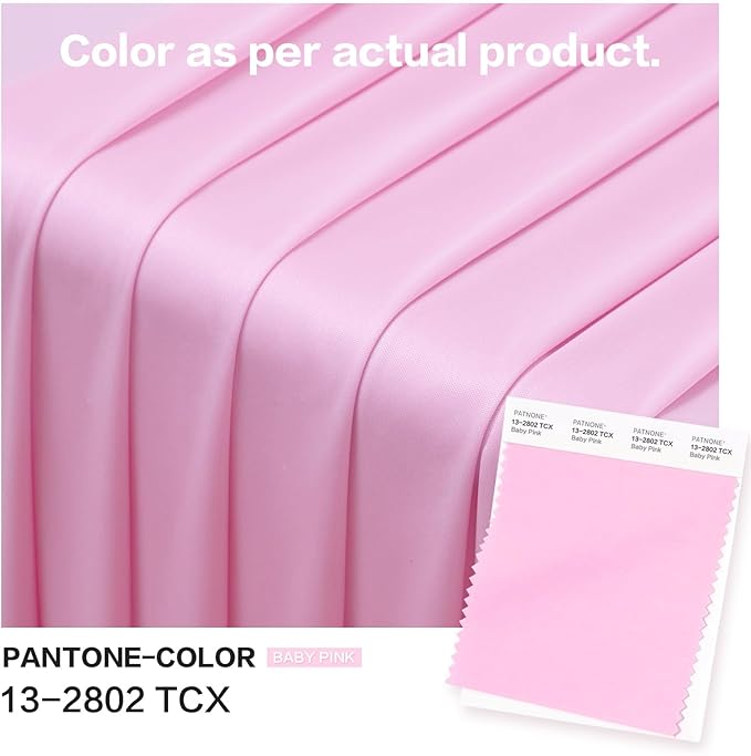 PartyVillage 10ft×15ft Baby Pink Backdrop Curtain - Image 4