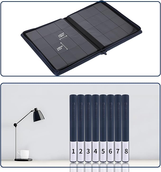 Snekdy premium 1024-pocket trading card binder, 16-pocket cards album, - Image 7