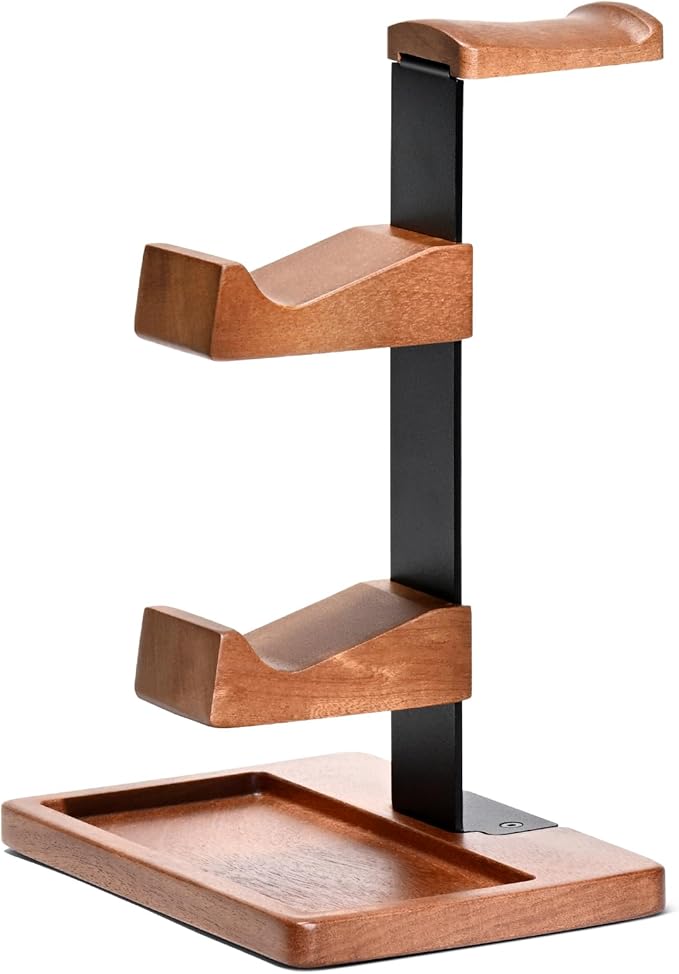 Solid Wood Controller Holder and Headphone Stand, Gaming Controller Stand - Image 9