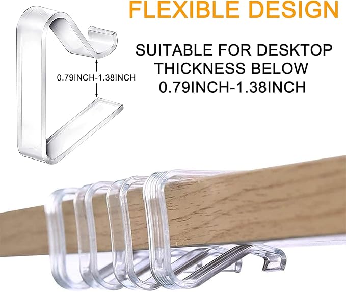 48 Pieces Transparent Clear Tablecloth Clips, Plastic Table Cloth - Image 3