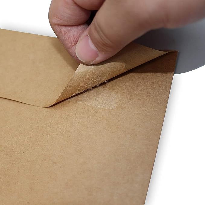 120 Qty A9 Invitation Envelopes 5.75x8.75, Self Seal 120GSM Brown Kraft Paper - Image 8