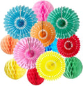 12pcs 6’’ 8’’ Honeycomb Balls Tissue Paper Fans Party Honeycomb Ball Fans Wall by Yangeey