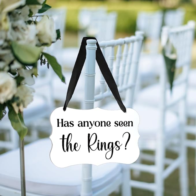 Acrylic Wedding Sign, Ring Bearer Sign, - Image 5