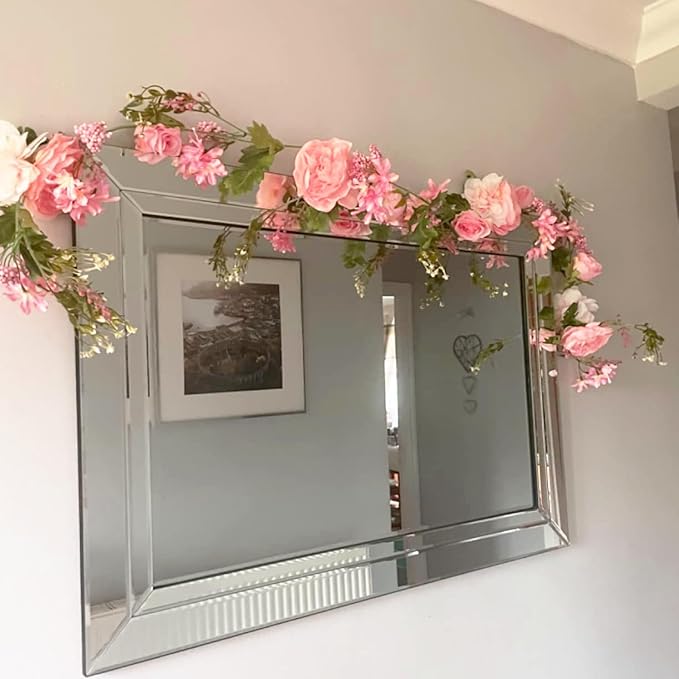Rose Flower Vine, Peony Flowers, Center Flower Decoration, Floral Garland - Image 6