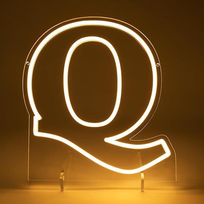Light Up Letters Q, Led Marquee Letter Lights Neon Sign, 13.9" Height - Image 5