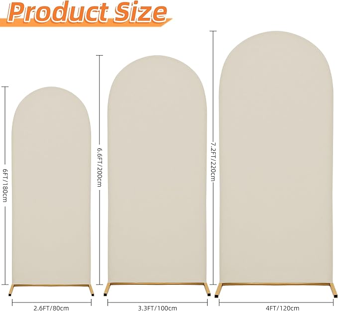 Wedding Arch Cover Spandex Arch Backdrop Cover 7.2FT Arch Backdrop Cover - Image 2