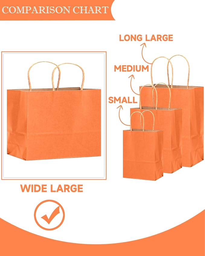 qiqee 100PCS Large Gift Bag - Image 6