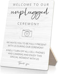 Wedding Welcome Sign, Wedding Wooden Sign Stand 5x7inch, Welcome to Our by Unknown