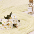 1 Pack Cheesecloth Table Runner 10Ft Christmas Gauze Boho Table Runners by HOME