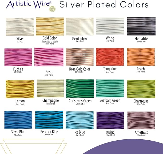 Artistic Wire, 24 Gauge Tarnish Resistant Colored Copper Craft Wire, Powder Blue - Image 4