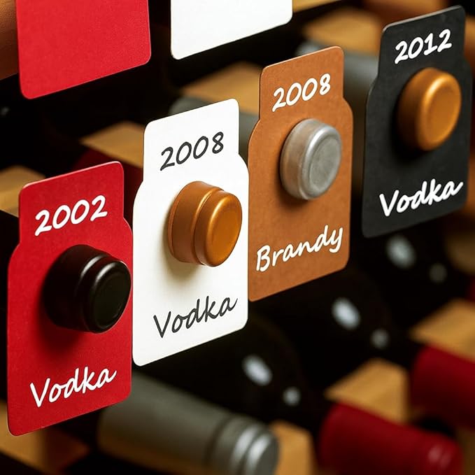 200 PCS Wine Bottle Tags –Paper Hanging Cellar Labels - Image 2