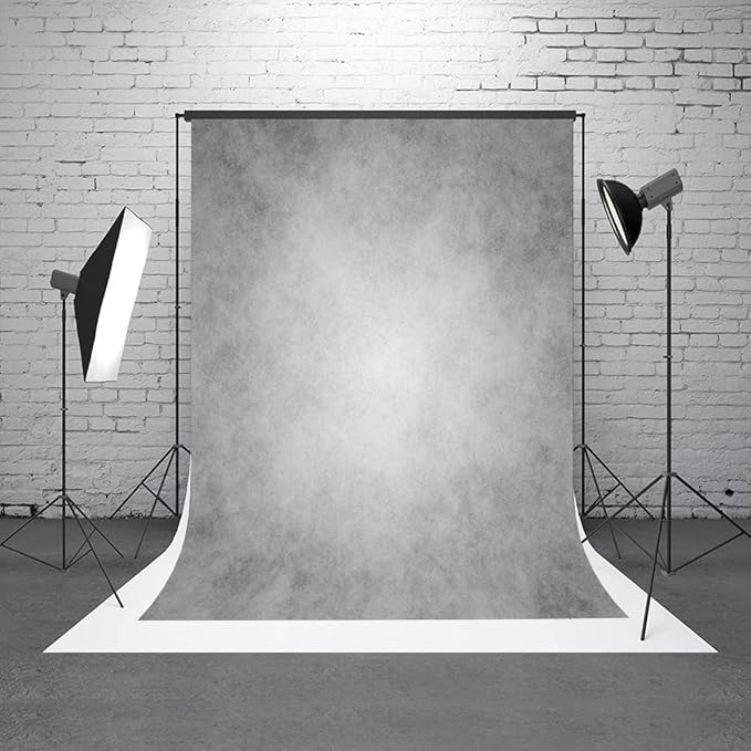 3x5ft Gray Abstract Photography Backdrops Grey Portrait Photo Studio Prop by HMTFOTO