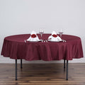 Efavormart Round Tablecloth, 90 Inch Stain & Wrinkle Resistant Washable Table by efavormart