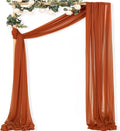 MLMC Terracotta Wedding Arch Draping Fabric 1 Panel 29" x 20 FT Extra Long by MLMC