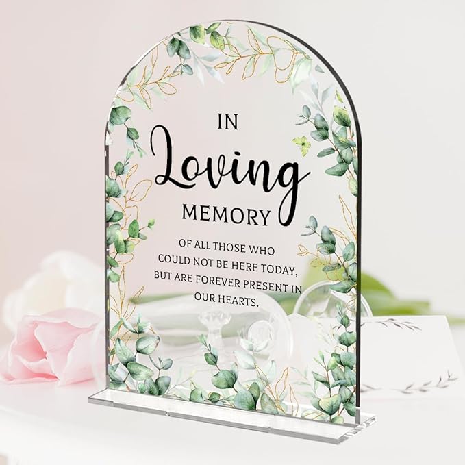 Wedding Memorial Sign，In Loving Memory Wedding Sign，Weddings Supplies 5x7 Inch - Image 4