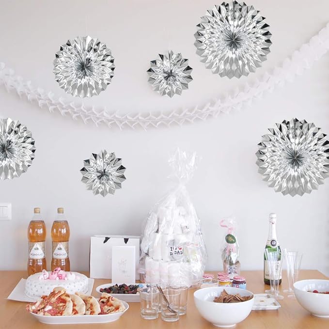 Hanging Paper Fans Party Set - Image 4