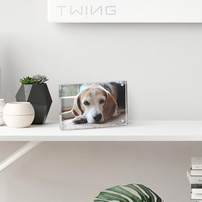 TWING 5x7 Acrylic Frame for Pictures, Picture Frame 5x7, 12 + 12MM Thickness - Image 5