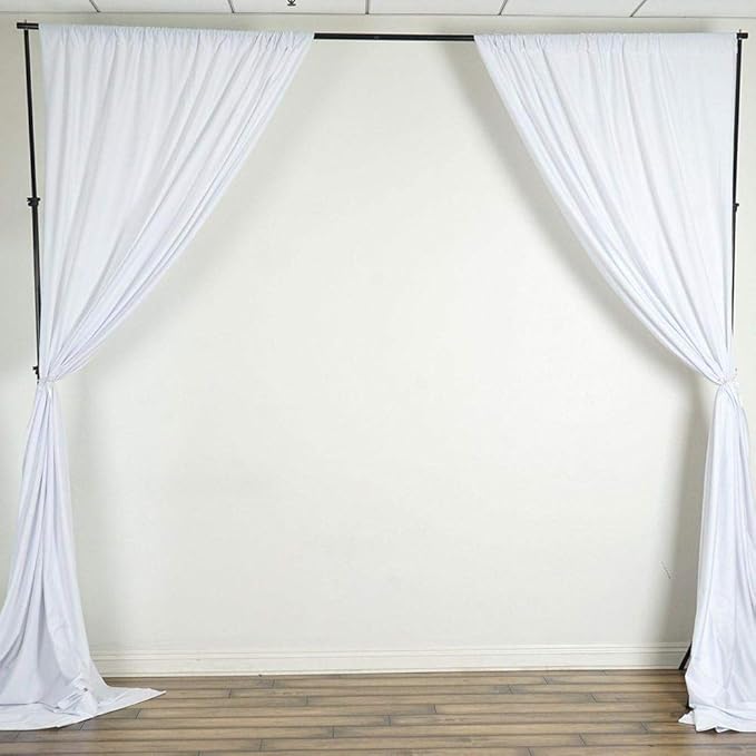 AK TRADING CO. 10 feet x 8 feet IFR Polyester Backdrop Drapes Curtains Panels - Image 2