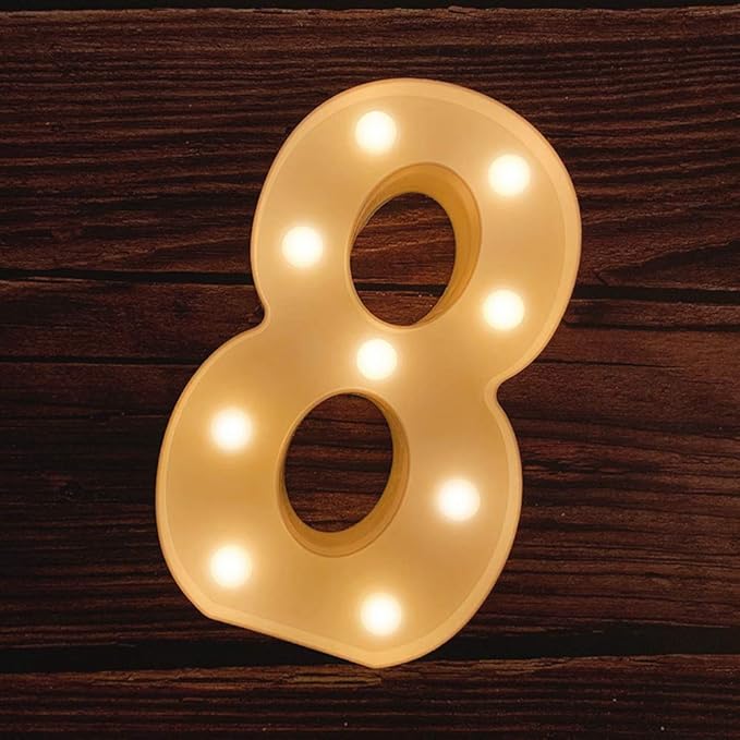 MUMUXI Marquee Light Up Letters | Large Light Up Numbers | Battery Powered and by MUMUXI