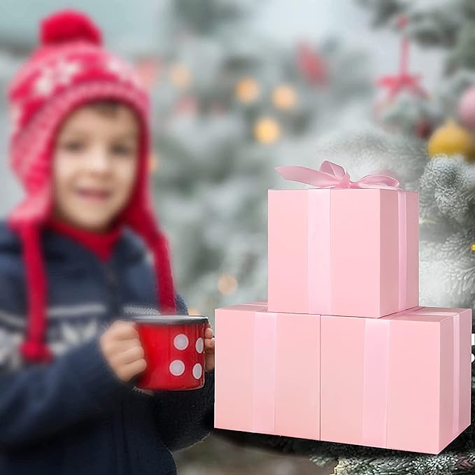 COTOPHER Small Gift Boxes 25 Pack 5x5x5 inches Pink Gift Boxes - Image 3