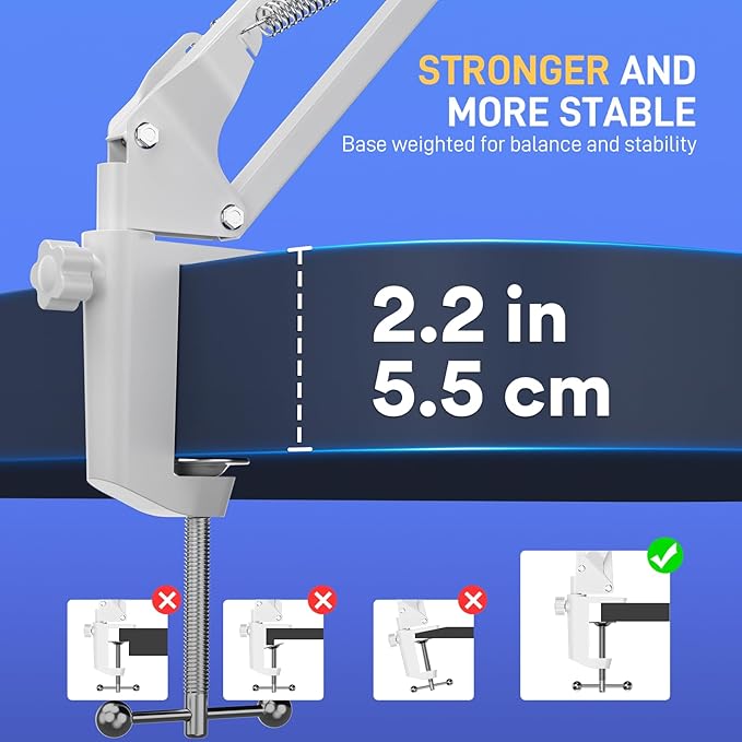 MAONO Boom Arm Microphone Stand: Adjustable Metal Suspension Mic Boom Arm - Image 4