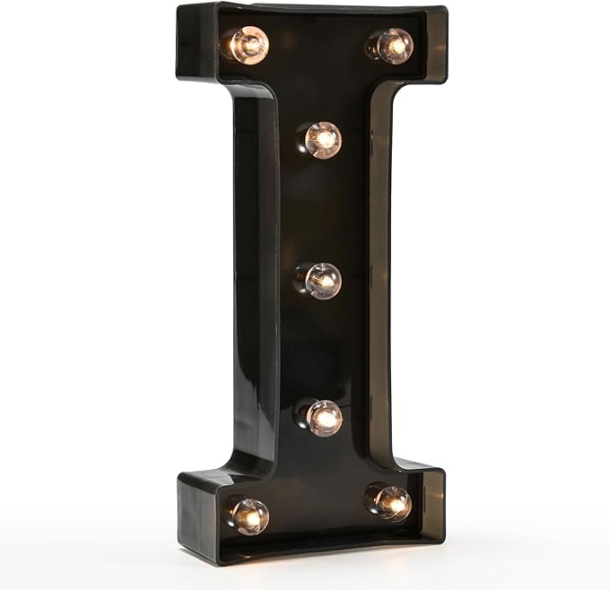 OYCBUZO Light Up Black Alphabet Marquee Letters Sign LED Marquee Number Lights by OYCBUZO