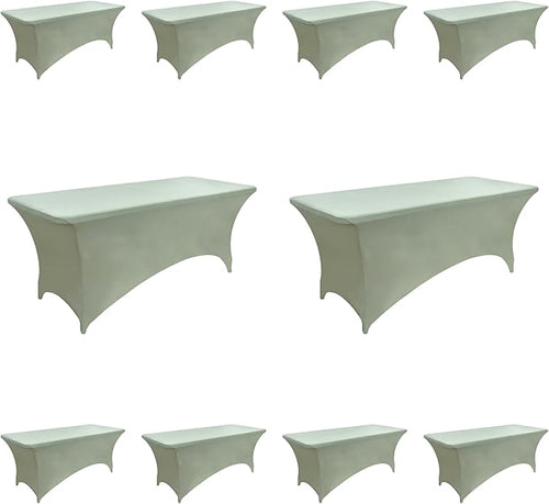 10-Pack 6ft Spandex Table Covers by Unknown