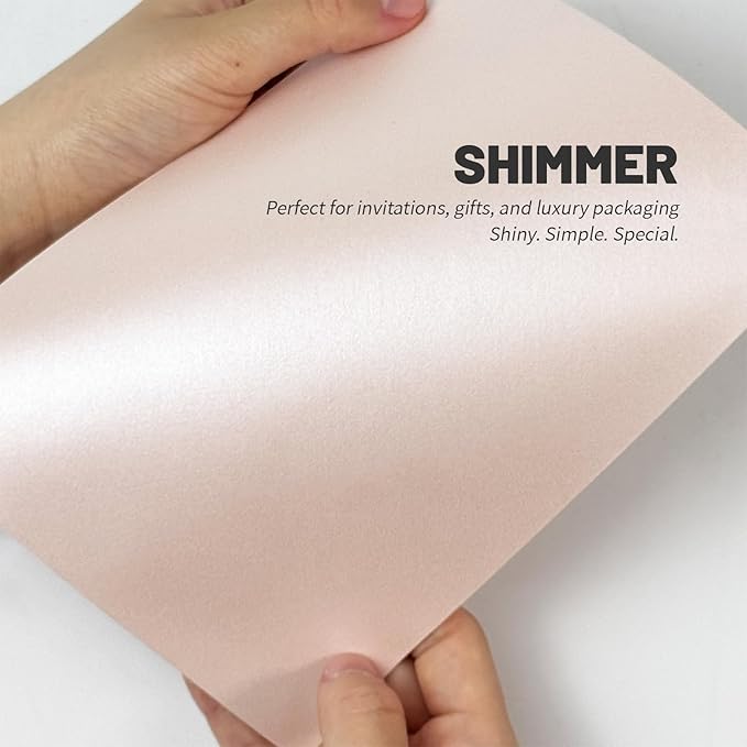 50 PCS Pearl Pink A7 Envelopes - Image 4