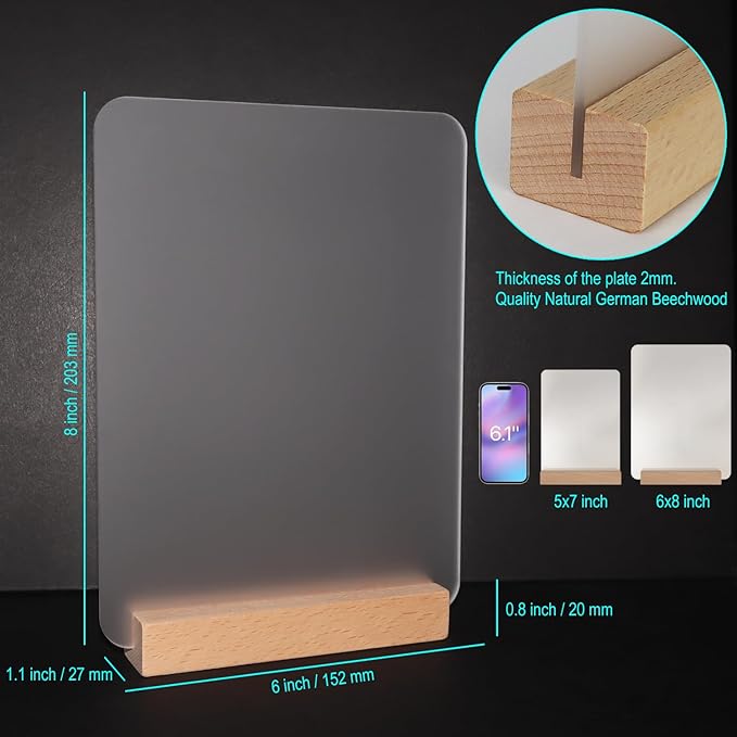 Frosted Blank Acrylic Sign - Image 2