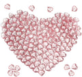 200 Pcs Pink Acrylic Heart Shaped Crystals, 0.9 Inch Heart Crystal Rhinestones by HappyFiller