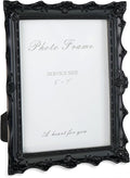Cuspin 5x7 Black Picture Frame, Handcrafted Resin Frame by Cuspin