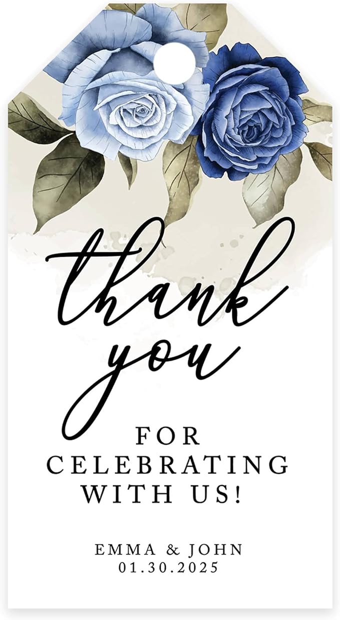 Andaz Press 100-Pack Personalized Thank You Tags by AndazPress