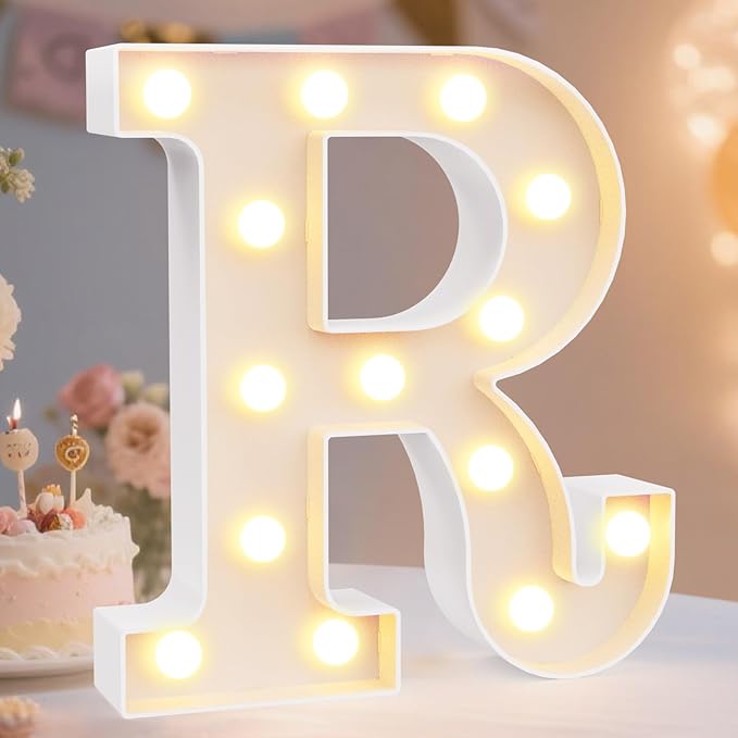 Pooqla LED Marquee Letter Lights Sign, Light Up Alphabet Letter by Pooqla