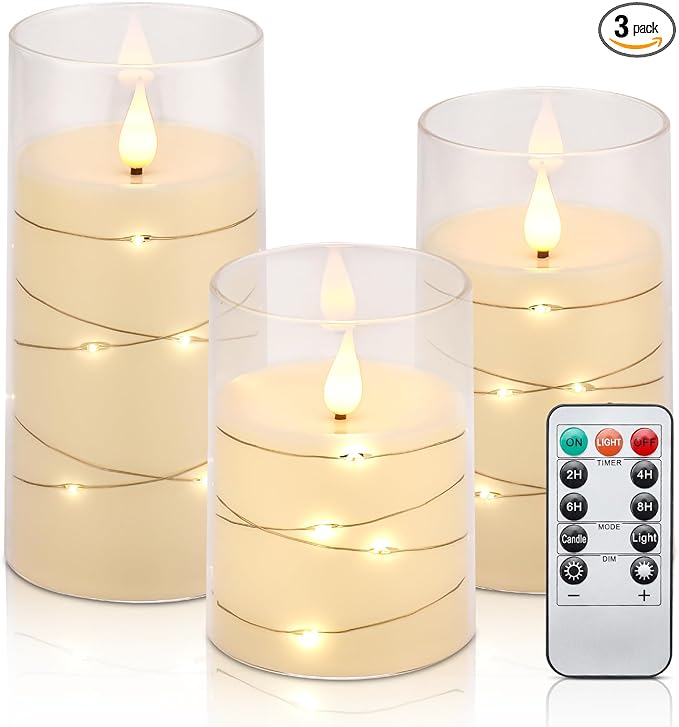 Aignis Flickering Flameless Candles Battery Operated Candles LED Candles by Aignis