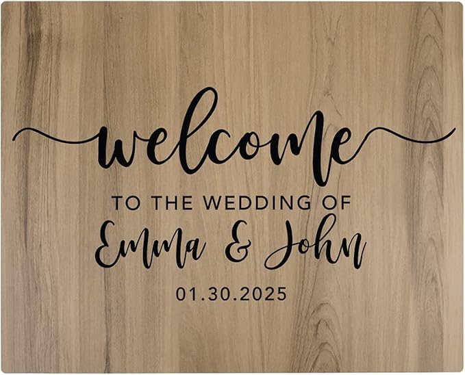 Andaz Press Personalized Large Wooden Welcome Sign by AndazPress