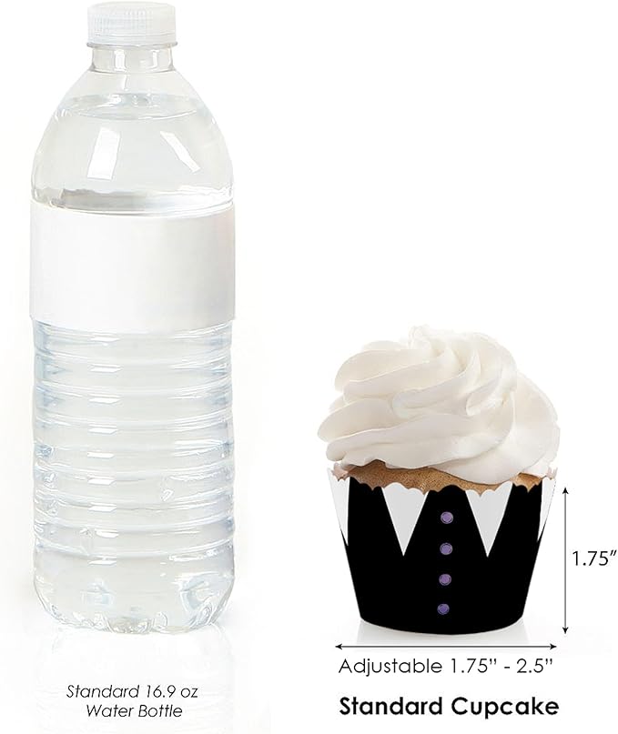 Big Dot of Happiness Goth Girl Cupcake Wrappers, Adjustable Fit - Image 3