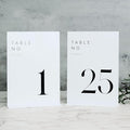 JINMURY White Wedding Table Numbers 1-25 by JINMURY