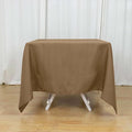 Efavormart 70" Square Linens Taupe Wholesale Linens Polyester Square Linen by efavormart