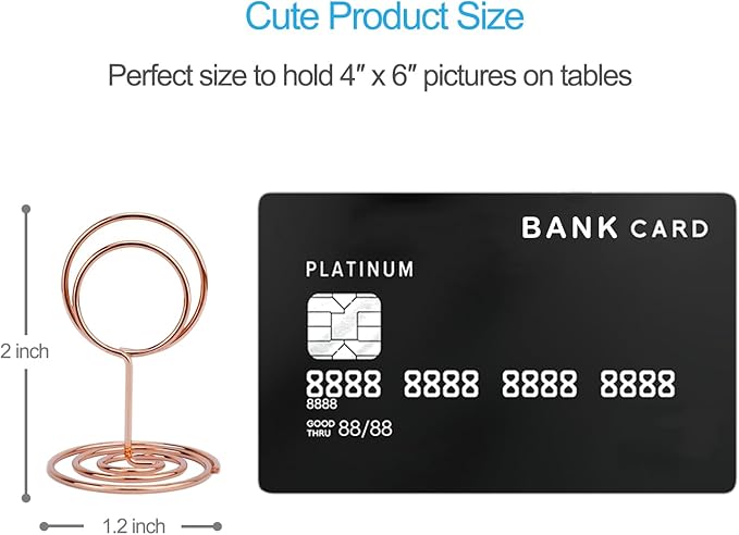 20Pcs Table Number Holders, Place Card Holder, Mini Table Card Holders - Image 3