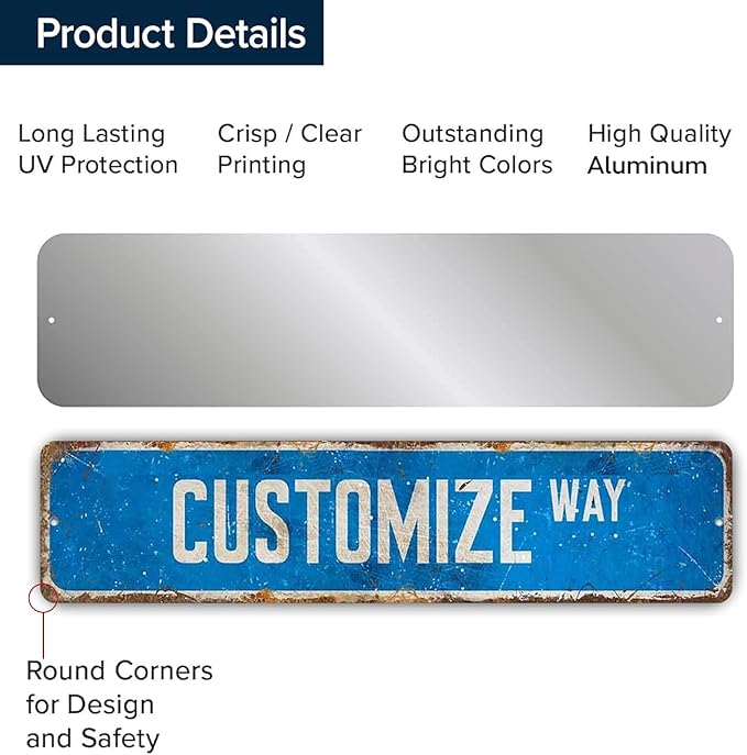 Custom Signs Outdoor Metal, Personalized Street Sign - Image 3