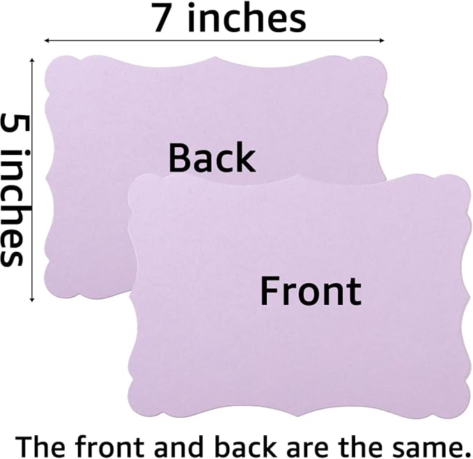 50 Pack Blank Kraft Cards Cardstock Thick Paper Brown Greeting Cards - Image 2
