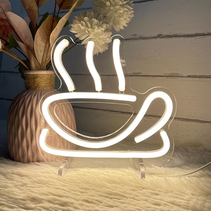 Coffee Table Number Neon Sign Desk Lamp Night Light Wedding Letter LED Neon - Image 3