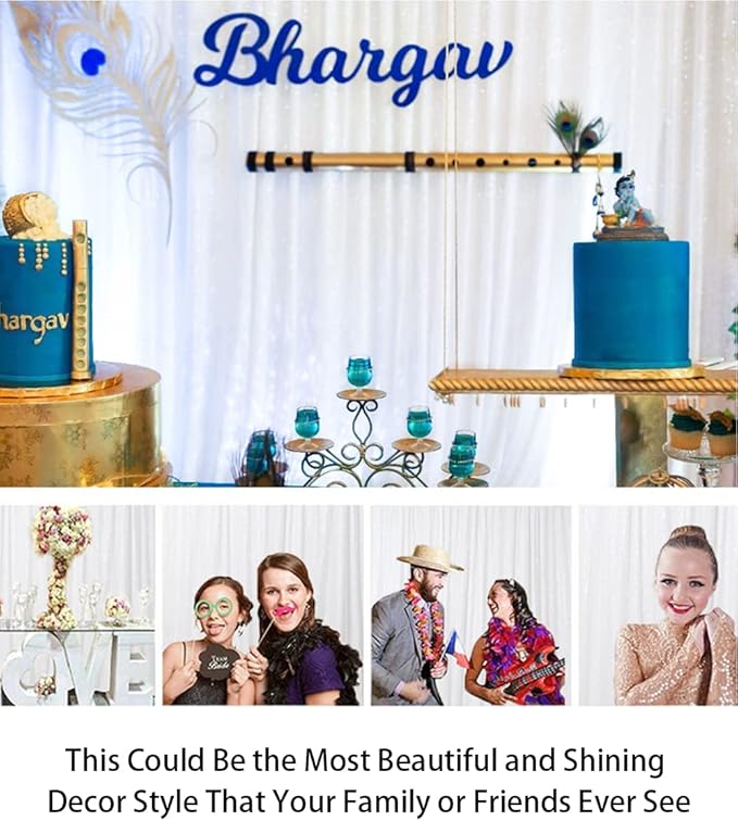 ShinyBeauty 10x10FT White Sequin Photo Backdrop - Image 5