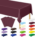 4 PCS Wine Table Cloth Rectangle Table, 54 x 108 Inches Waterproof Plastic by QZYL