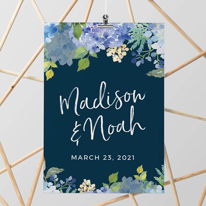 Andaz Press Personalized Extra Large Wedding Easel Board Party Sign, 12x18-inch - Image 5