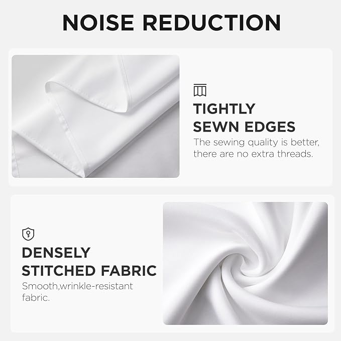 Joydeco White Curtains Backdrop - Image 6